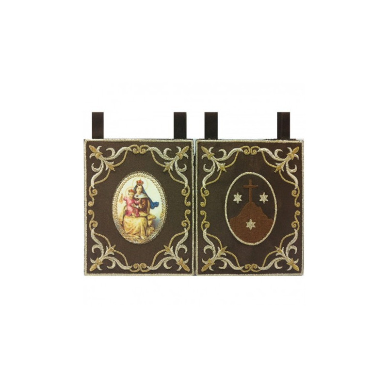 ESCAPULARIO VIRGEN DEL CARMEN MARRON