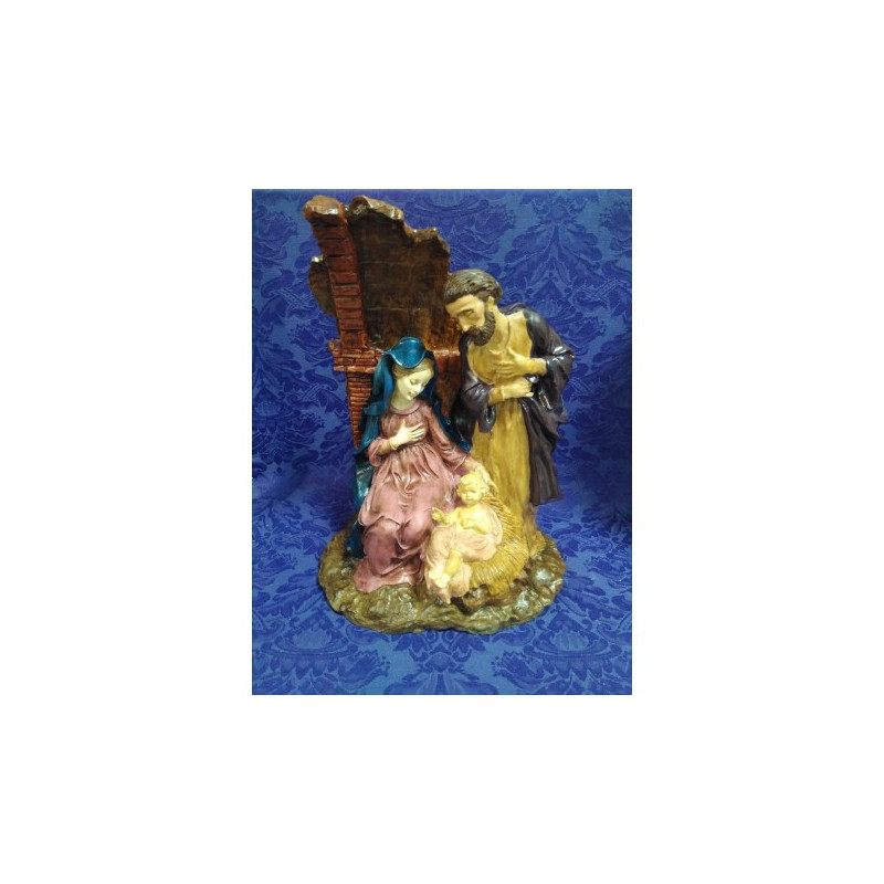 NACIMIENTO MARMOLINA PINTADO A MANO 30 CM / 1 PZ