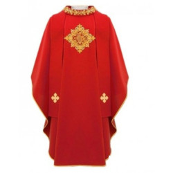 Casulla JHS detalle cuello