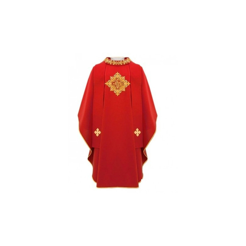 Casulla JHS detalle cuello