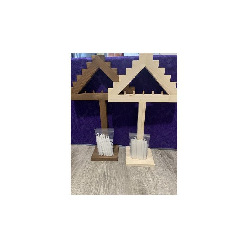 Ramo Leonés s/adornar 35 cm  con velas