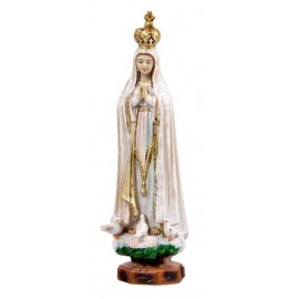 Virgen de Fátima 12 cm madera vieja