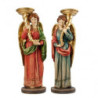 Juego Candelabros Ángel 27 cm