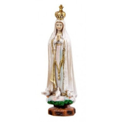 Virgen de Fátima 12 cm madera vieja