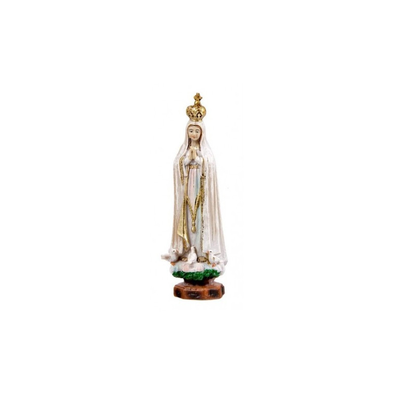 Virgen de Fátima 12 cm madera vieja
