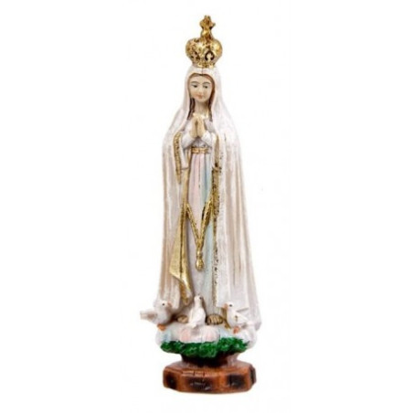 Virgen de Fátima 12 cm madera vieja